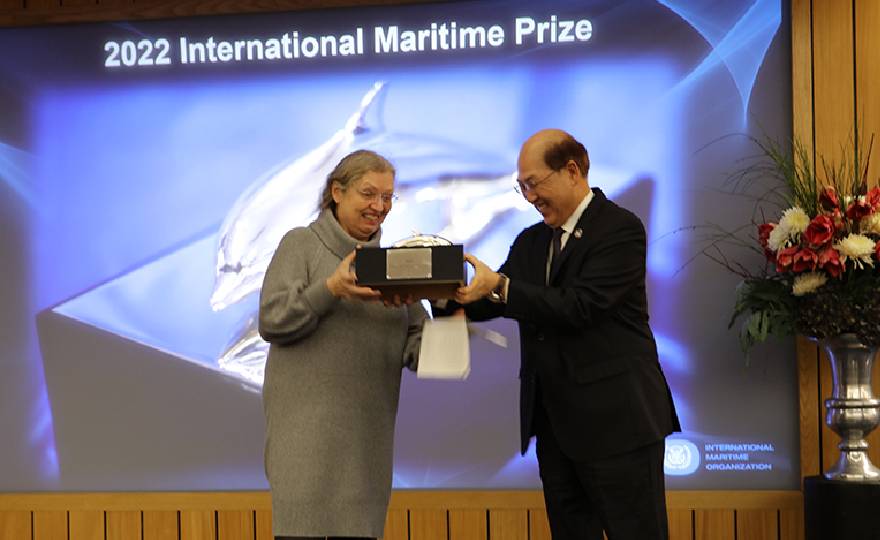 IMO International Maritime Prize presented to Anneliese Jost